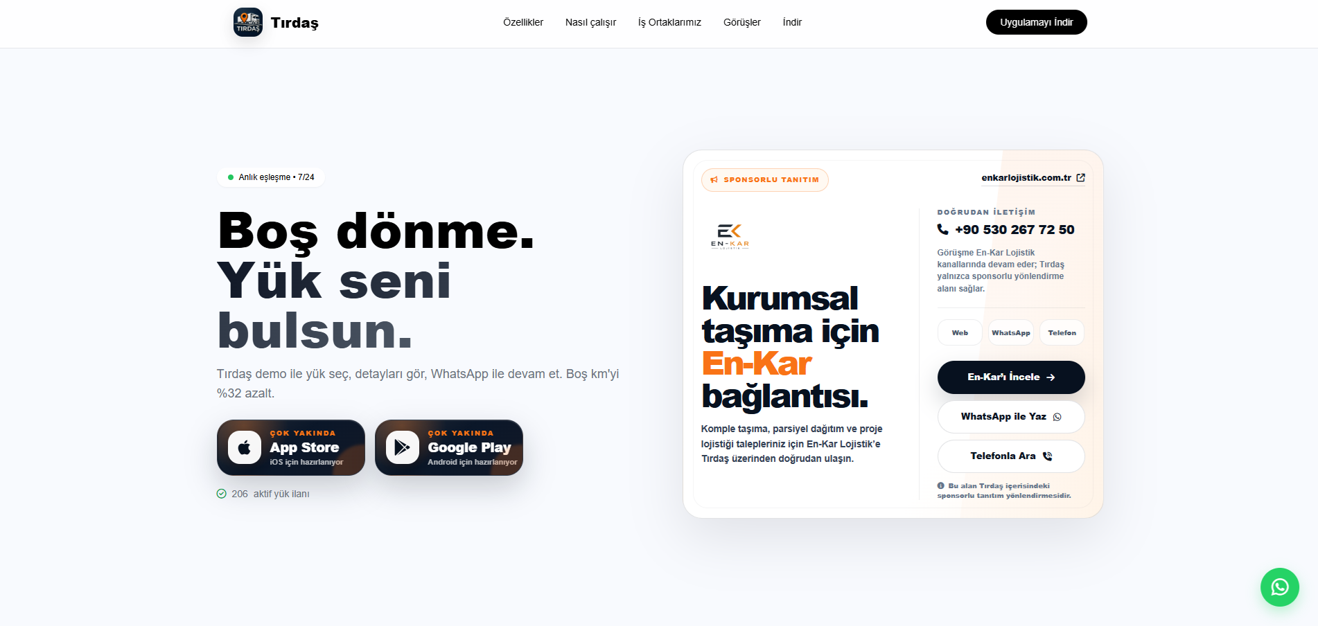 Lojistik Sistemleri - TIRDAŞ